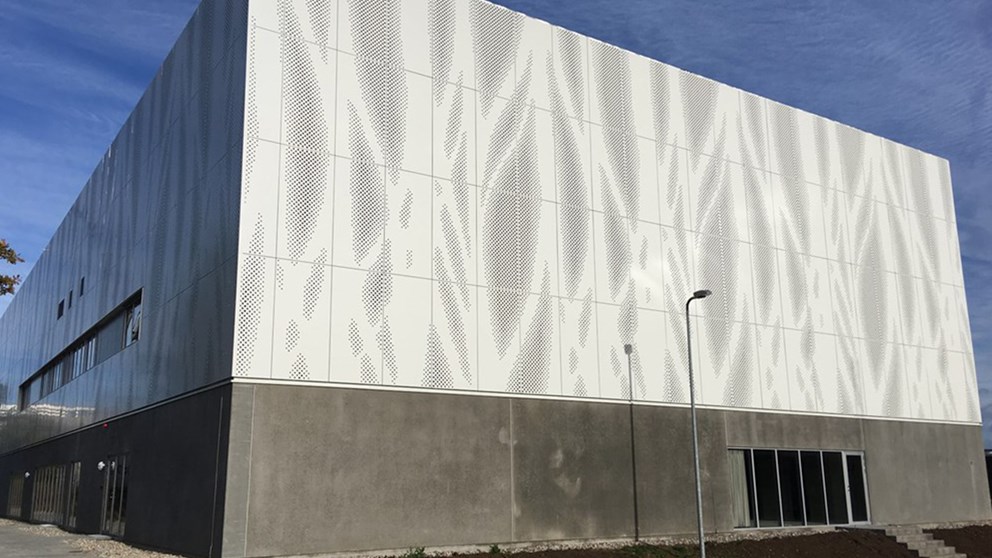 Den nye bygning til DTU Vindenergi på Risø Campus.