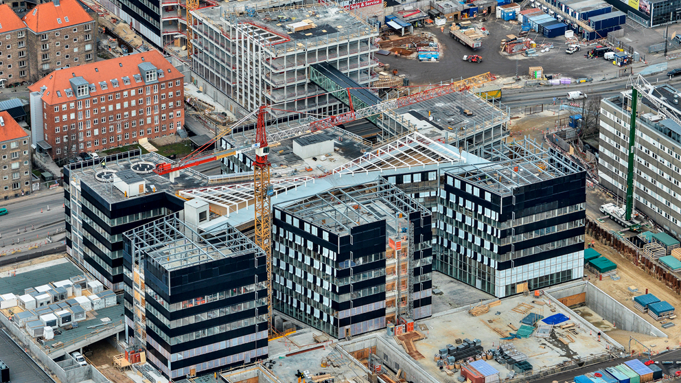 Niels Nohr Bygningen set fra luften marts 2016